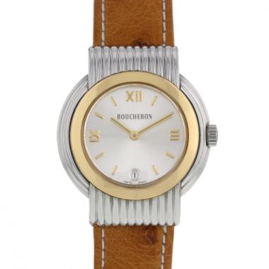 Boucheron watch in gold and stainless steel