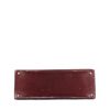 Hermes Kelly 35 cm handbag in burgundy box leather - 360 Front thumbnail