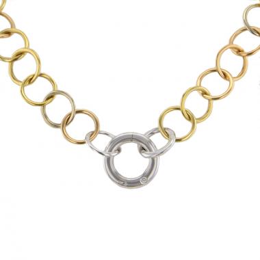 Collana Pomellato Lucciole in oro bianco,  oro rosa e oro giallo