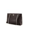 Shopping bag Chanel petit Shopping in pelle martellata marrone - 00pp thumbnail