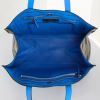 Handbag in camouflage canvas and blue leather - Detail D2 thumbnail