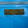 Handbag in camouflage canvas and blue leather - Detail D3 thumbnail