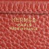 Hermes Nouméa handbag in red leather - Detail D4 thumbnail