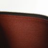 Borsa Louis Vuitton Papillon in tela cerata con motivo a scacchi e pelle marrone - Detail D3 thumbnail