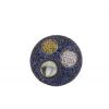 Sortija De Grisogono en oro blanco,  diamantes y piedras de colores - Detail D4 thumbnail