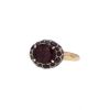Pomellato Tabou ring in pink gold,  silver and garnets - 00pp thumbnail