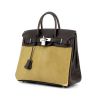 Hermes Haut à Courroies bag in brown leather and beige goat - 00pp thumbnail