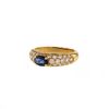 Boucheron Axelle ring in yellow gold,  diamonds and sapphire - 00pp thumbnail