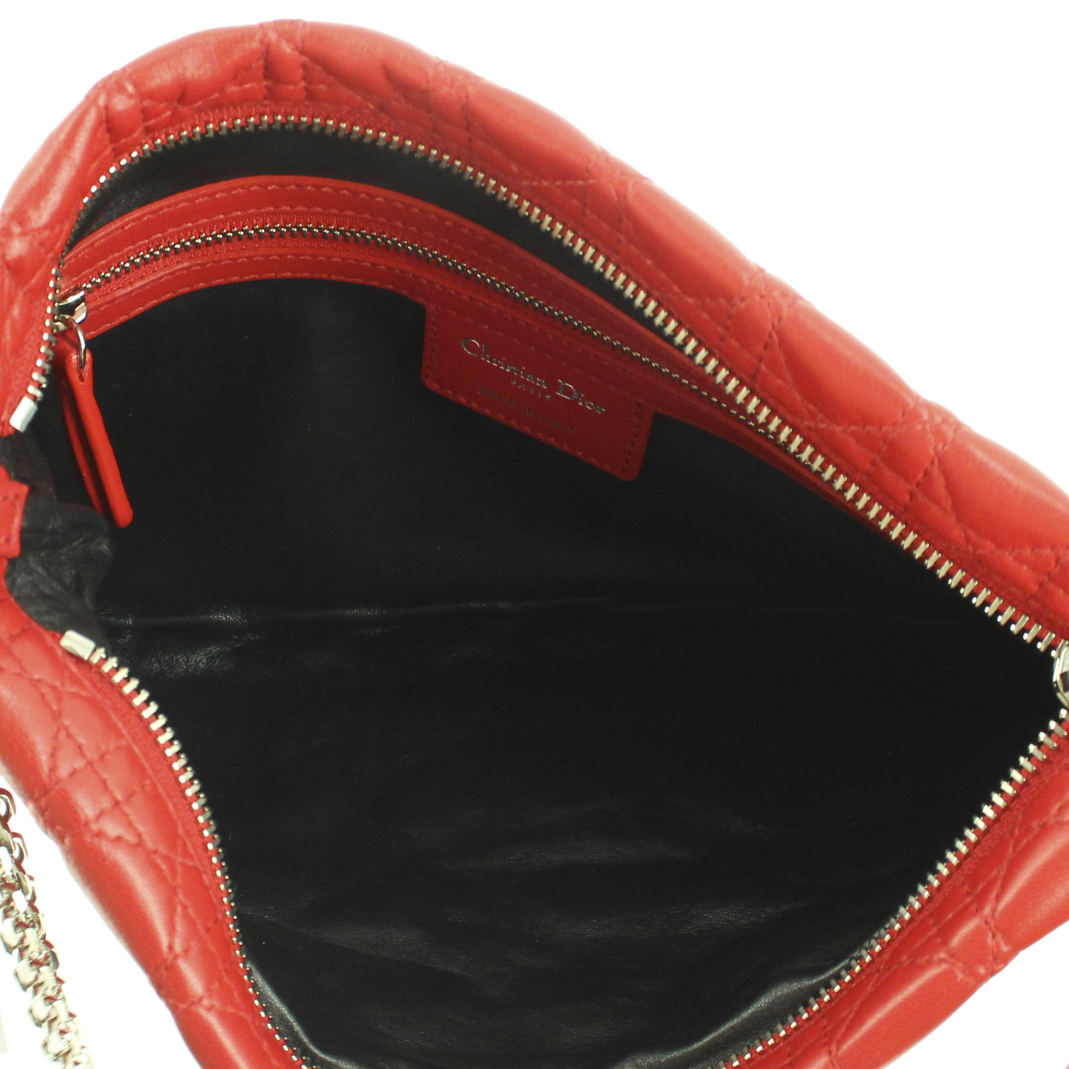 Dior bolsito de mano en cuero rojo - Detail D2