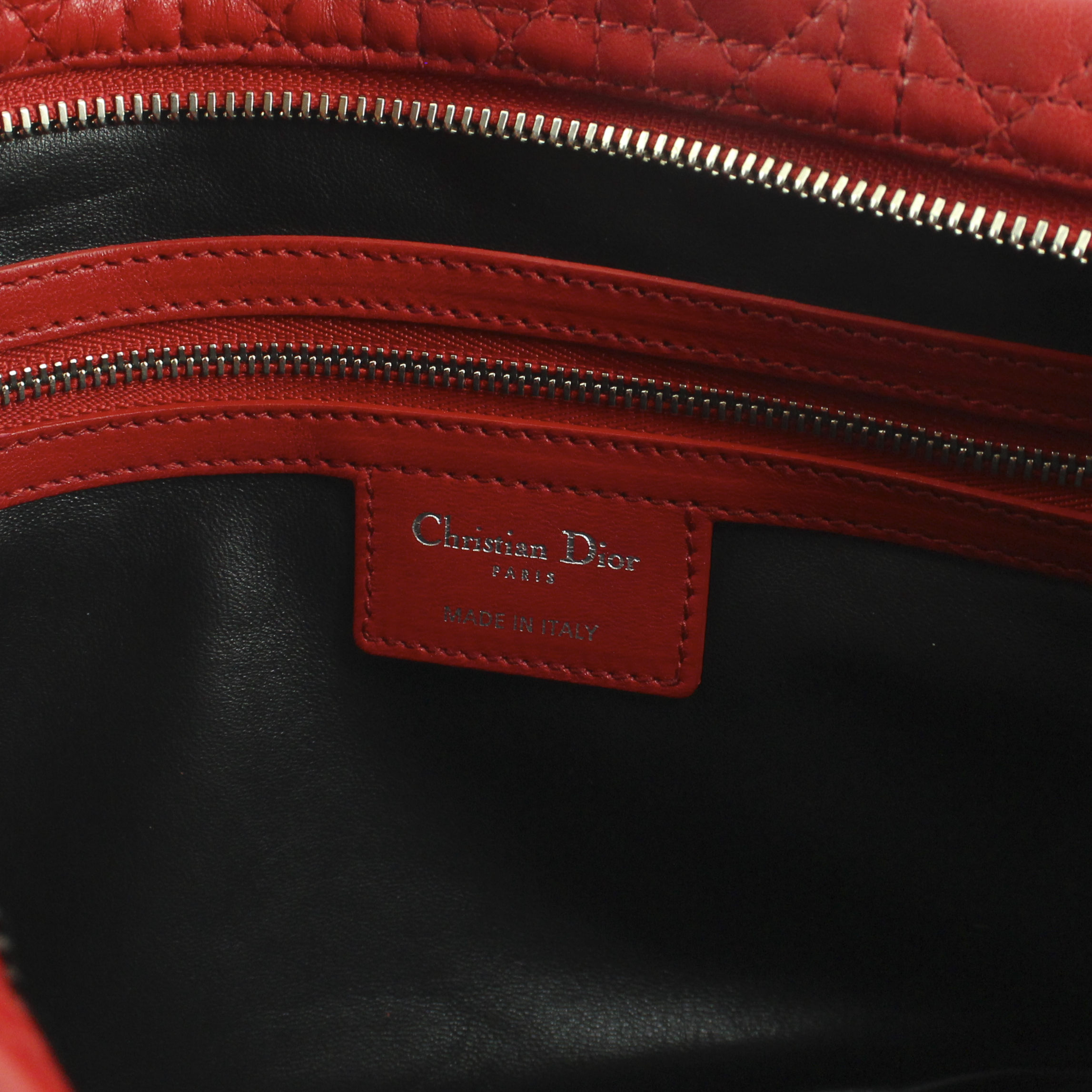 Dior pochette en cuir rouge - Detail D3