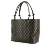 Chanel Cambon large model shopping bag in brown quilted leather - 00pp thumbnail