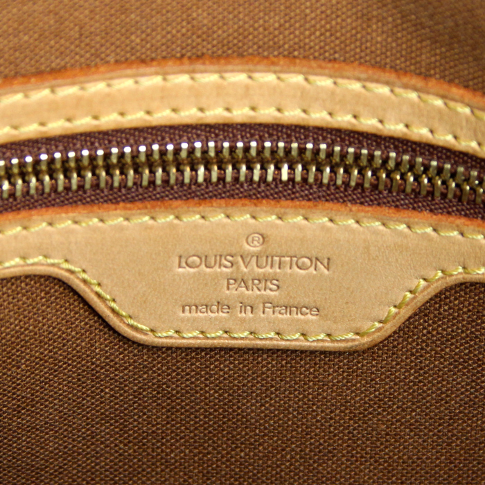 Borsa Louis Vuitton modello medio in tela monogram e pelle naturale - Detail D3