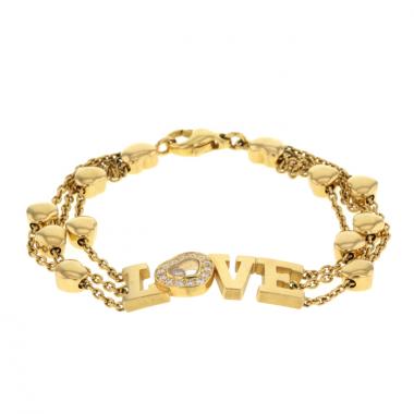 Bracciale Chopard Happy Diamonds in oro giallo e diamanti