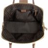 Dior handbag in khaki canvas and brown leather - Detail D2 thumbnail