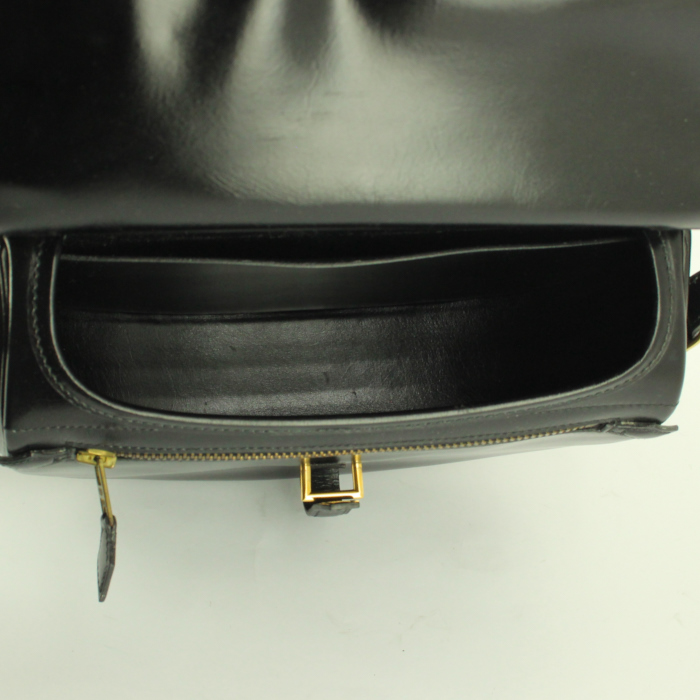 Borsa Hermes Balle De Golf in pelle box nera - Detail D2
