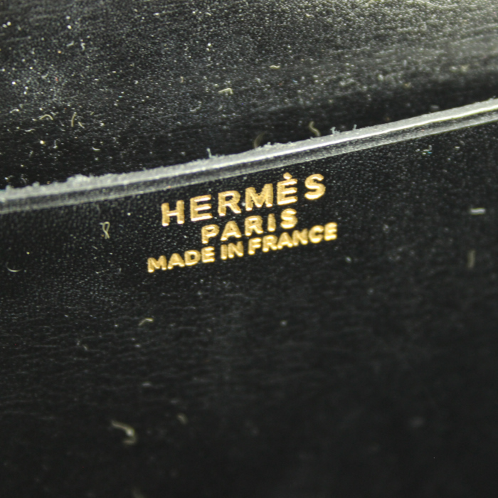 Borsa Hermes Balle De Golf in pelle box nera - Detail D3