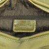 Dior medium model handbag in canvas cannage and olive green patent leather - Detail D4 thumbnail