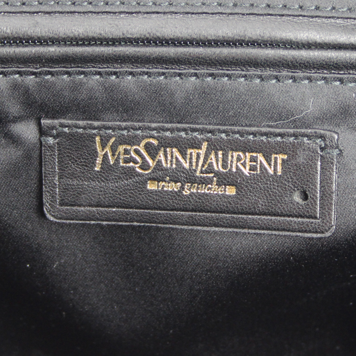 Yves Saint Laurent sac à main Muse grand modèle en cuir noir - Detail D3