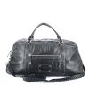 Gucci travel bag in black leather - 360 thumbnail
