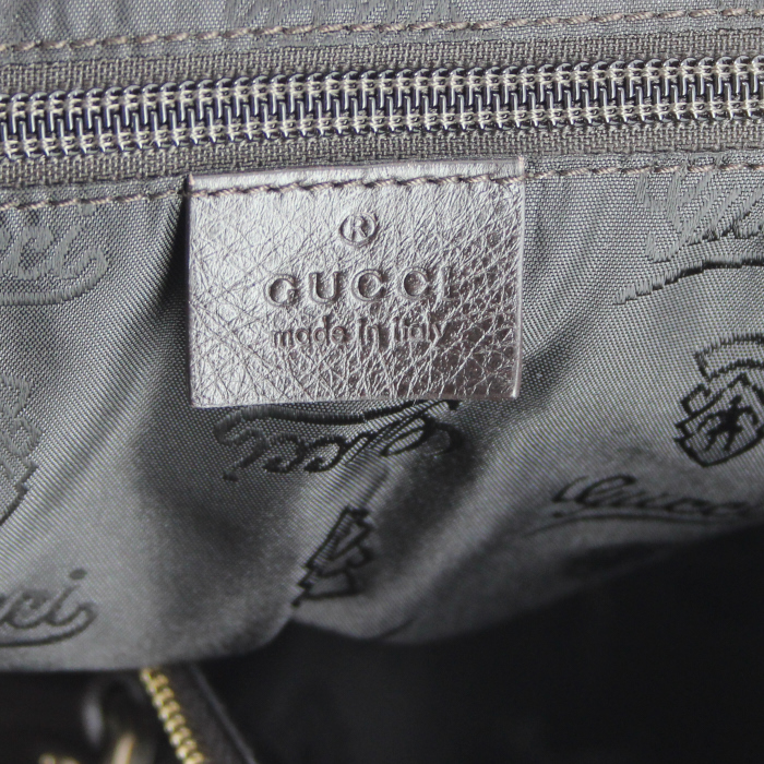 Borsa da viaggio in pelle monogram marrone - Detail D4