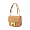 Hermes Hermes Constance handbag in gold Chamonix  leather - 00pp thumbnail