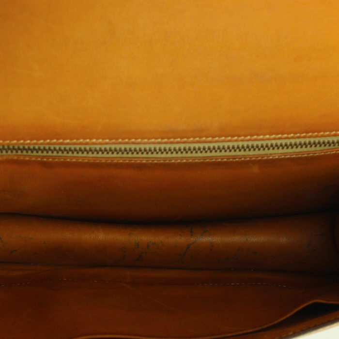 Sac à main Hermes Hermes Constance en cuir Chamonix gold - Detail D3