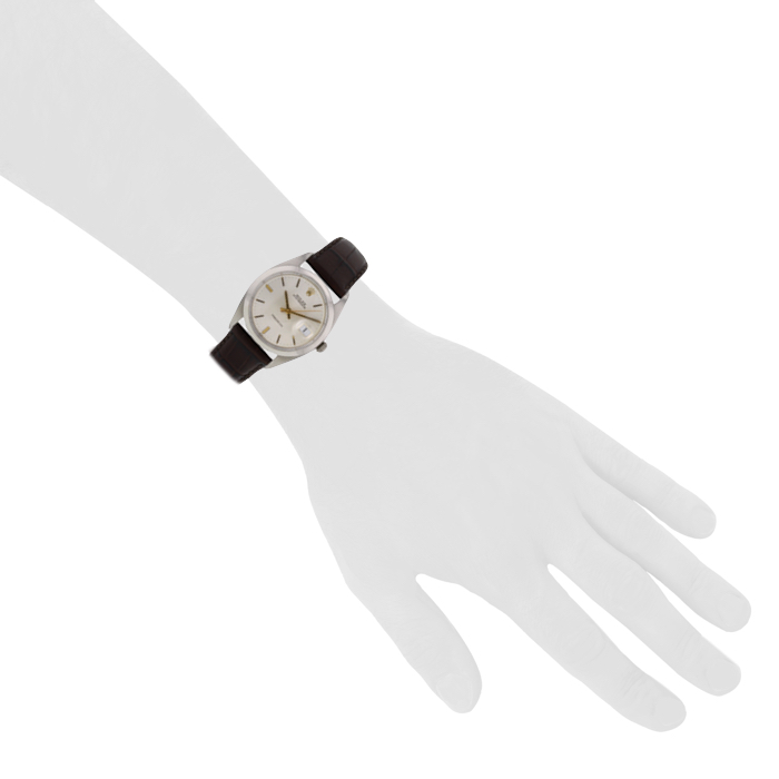 Rolex Oyster Date Precision watch in stainless steel Ref:  6694 Circa  1959 - Detail D1