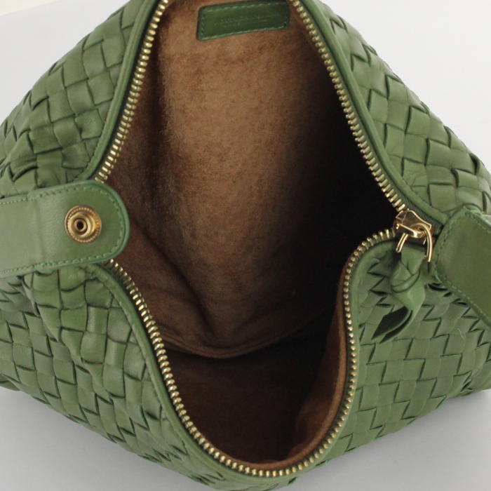 Bottega Veneta bolso en cuero intrecciato verde - Detail D2