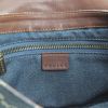 Celine Vintage handbag in blue monogram denim canvas and brown leather - Detail D3 thumbnail