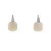 Paire de boucles d'oreilles Pomellato Capri en or blanc,  opale blanche et diamants - 00pp thumbnail