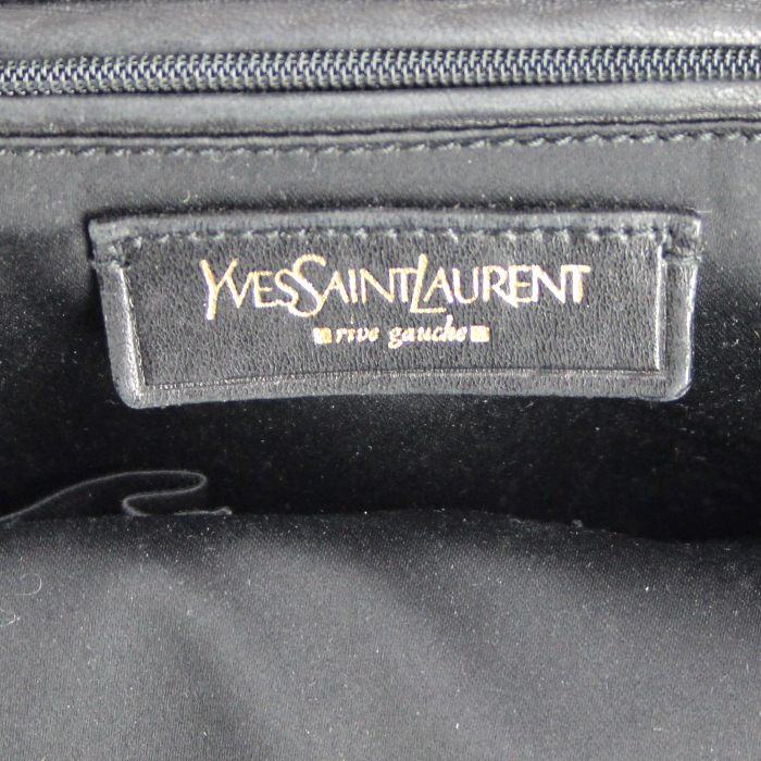 Sac à main Tribute en cuir vernis noir - Detail D3