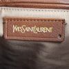 Sac à main Yves Saint Laurent Multy en cuir marron et toile beige - Detail D3 thumbnail