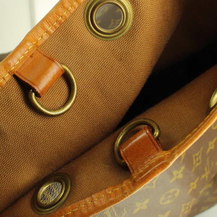 Louis Vuitton Marin - Travel Bag travel bag in monogram canvas and natural leather - Detail D3