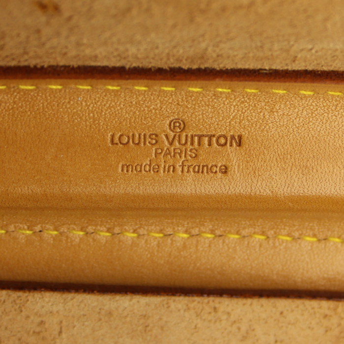 Louis Vuitton Steamer Bag - Travel Bag travel bag in monogram canvas and natural leather - Detail D3