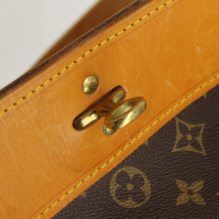 Louis Vuitton Steamer Bag - Travel Bag travel bag in monogram canvas and natural leather - Detail D4