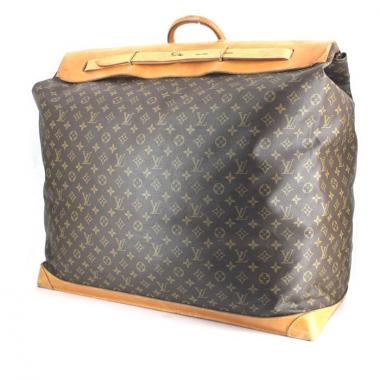Louis Vuitton sac de voyage Steamer Bag - Travel Bag en toile monogram et cuir naturel