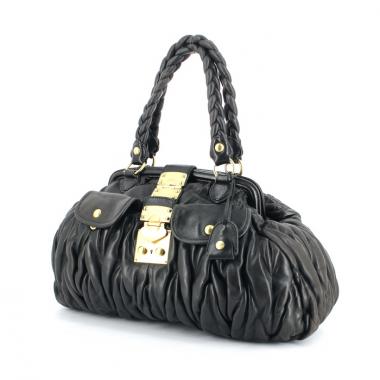 Miu Miu bag in black quilted leather