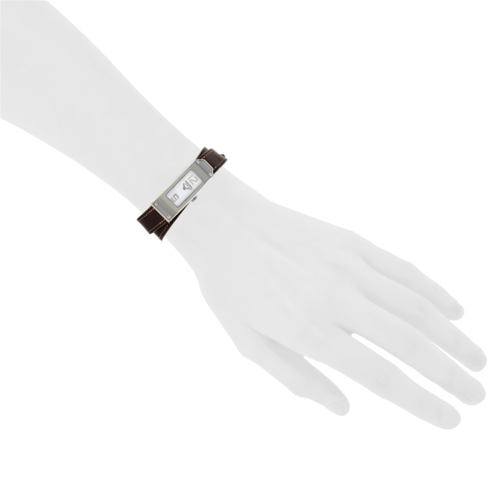 Orologio Hermes Kelly 2 wristwatch in acciaio Ref :  KT1.210 Circa  2010 - Detail D1
