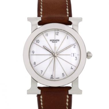 Hermes Heure H ronde in stainless steel Circa  2013