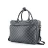 Borsa portadocumenti Louis Vuitton Icare in tela cerata con motivo a scacchi grigio e pelle grigia - 00pp thumbnail