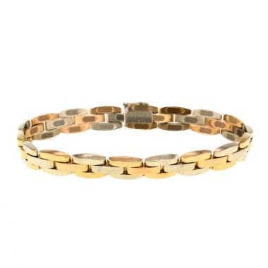 Van Cleef & Arpels Georges Lenfant bracelet in yellow gold,  pink gold and white gold