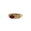 Boucheron Axelle ring in yellow gold,  diamonds and ruby - 00pp thumbnail