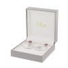 Paire de boucles d'oreilles Dior Diablotine en or blanc,  diamant et spinelle - Detail D2 thumbnail