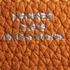 Portefeuille Dogon en cuir togo orange - Detail D3 thumbnail