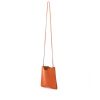 Hermes handbag in orange leather - 00pp thumbnail