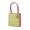 Borsa Dior Vintage in tela bicolore verde e rosa - 00pp thumbnail