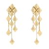 Chanel Matelassé articulated pendants earrings in yellow gold - 00pp thumbnail