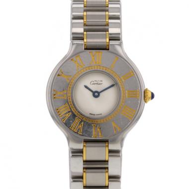Cartier Must 21 in gold and stainless steel Circa  1990