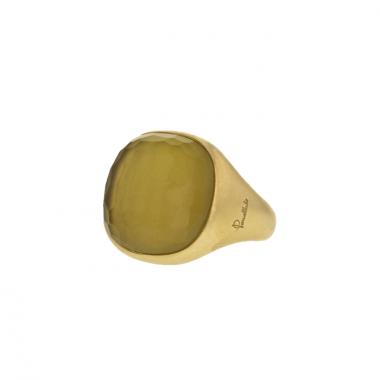 Pomellato Joyce ring in yellow gold and peridot