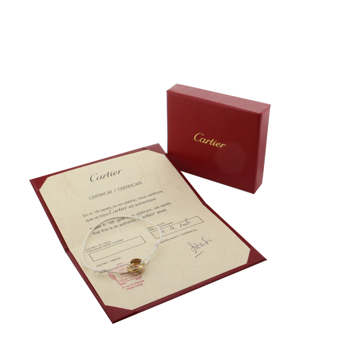 Cartier Trinity bracelet in pink gold,  yellow gold and white gold - Detail D2